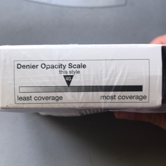 NEW opaque sheer to waist black tights - Picture 3 of 3